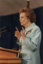 Thatcher speaking
