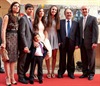 The Family of Michael Fares shares the joyful occassion with the AUB President 